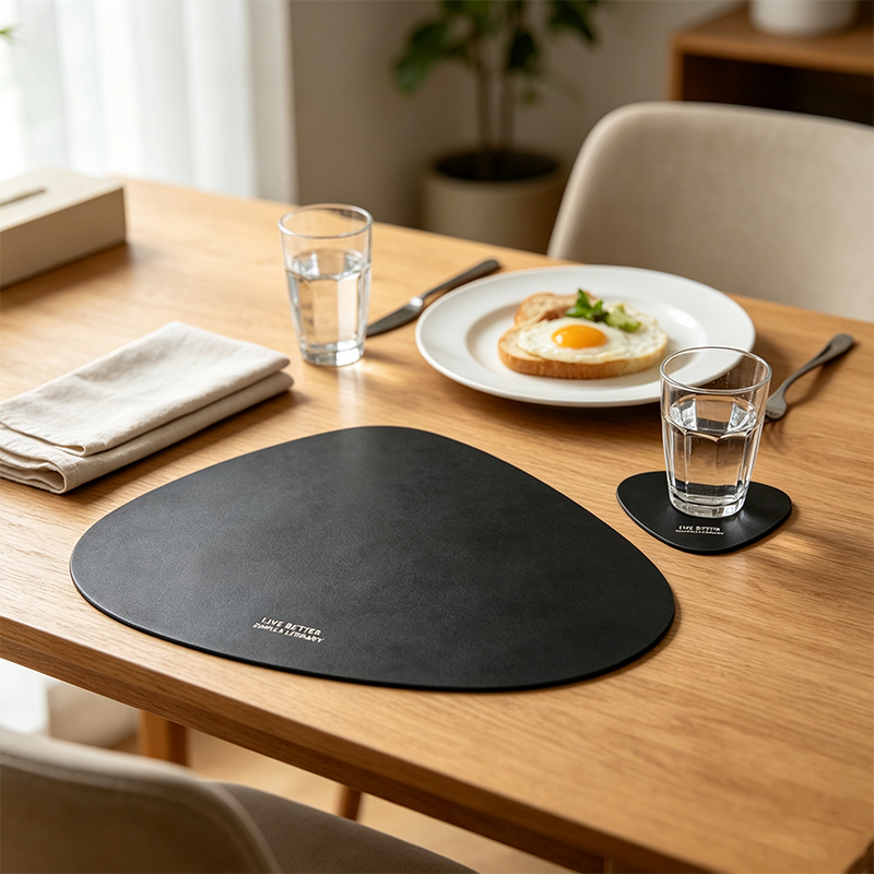 2/4/8/12pcs Teardrop Leather P - огляд і ціна Leather Desk Pad