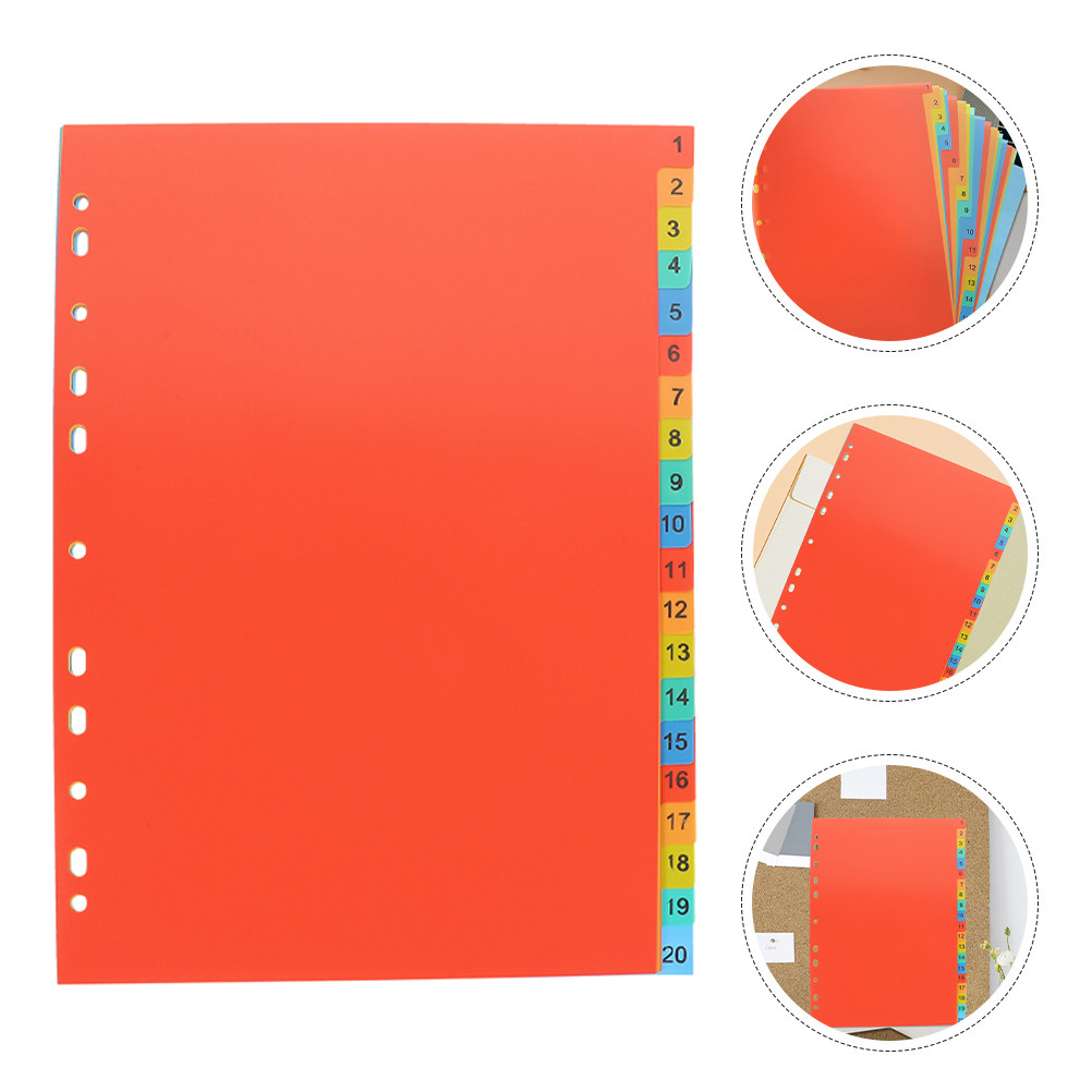 2Sets Plastic Index Dividers L - огляд і ціна Tab Divider A4